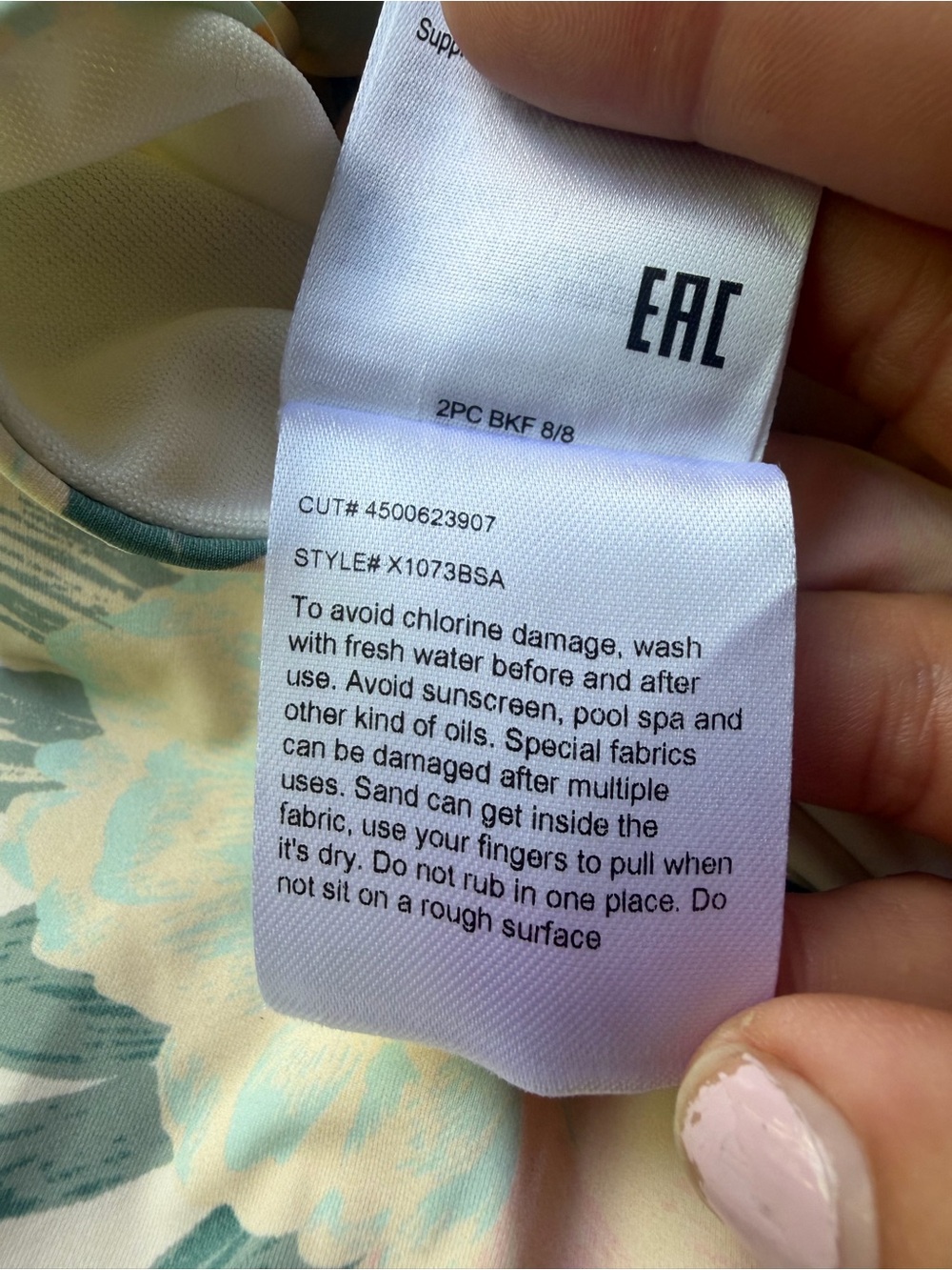 BILLABONG x SALTY BLONDE Sandy Babe One Piece Floral Swimsuit Tie Detail Medium - Picture 7 of 8